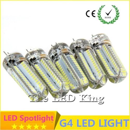 6pcs High power 360 degree 96 leds smd 3014 g4 led bulb lamp 220V led g4 15w warm white silicone body Replace Halogen Lamp