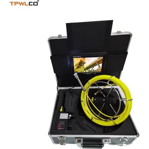 7inch Monitor Video Pipe Inspection Equipment Camera System 20-50m Cable DVR Function 17mm Industrial Camera