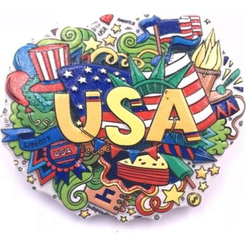 American panoramic color printing refrigerator stickers