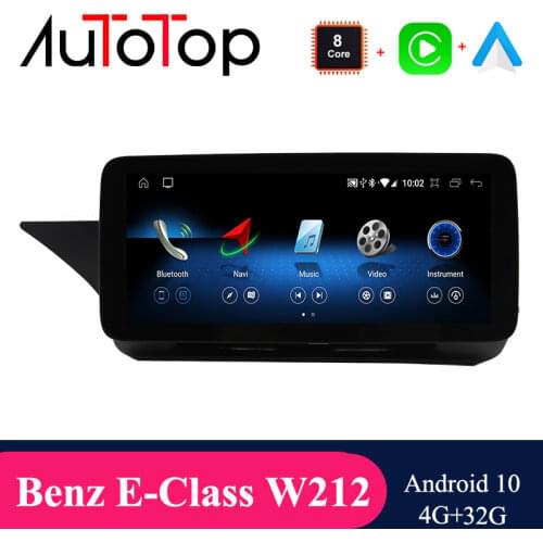 AUTOTOP Android 10 Car GPS Multimedia Player for Mercedes Benz E Class W212 E200 E230 E260 E300 S212 2009-2015 Car Radio Player