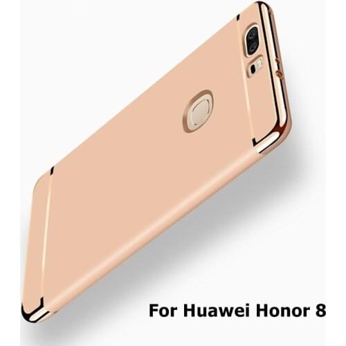 Case For Huawei Honor 8 Luxury Royal Gold Metal Plating TPU Hard Removable 3 in 1 For Huawei Honor 8 Fundas coque phone Case