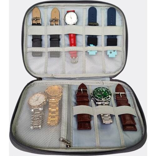 Watchband Holder Box Portable Watch Strap Organizer Multifunction Watch Band Storage Bag Holder Travel Case