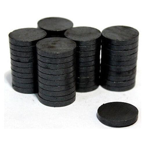 20pcs 5mm-30mm Diameter Ferrite Round Magnet Disc Souvenir Hobby Craft 3mm Thickness