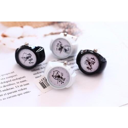 Cute pig ring table cartoon animal traditional Chinese character personality fashion casual finger decoration ring watch