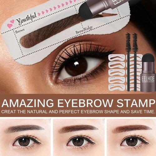 Contouring Stick Fills Nose Shadow Powder Brow Brush Sponge Brow Printing Head Pen Powder Card Eyebrow Sheets Eyebrow 6 M6T3