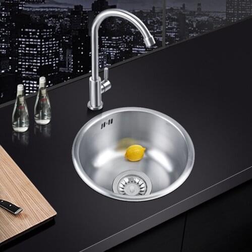 Sink 304 Stainless Steel Sink Kitchen Sink Single Sink Basin Sink Single Large Single Slot Set For Kitchen HWC