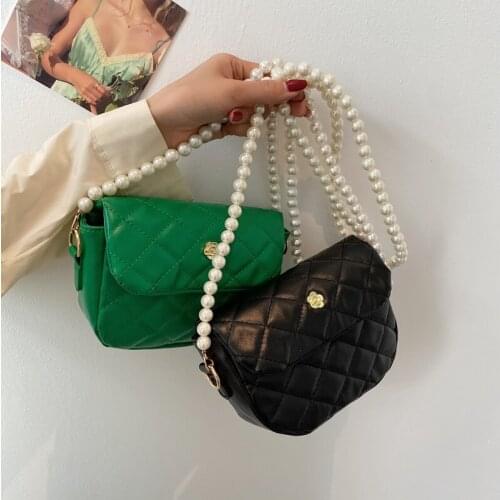 Small PU Leather Crossbody Flap Bags For Women 2021 New Spring Summer Luxury Lingge Design Handbags Lady Shoulder Purses