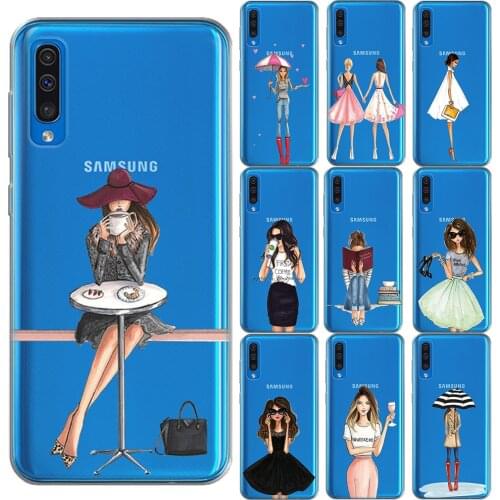 Fashion Classy Paris Girl Summer Legs Silicone Case For Samsung A10 A20 A30 A40 A50 A60 A70 A01 A51 A71 A81 A91 A50S Phone Cover