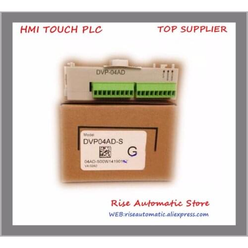 New Original Programmable Controller PLC SS Series Analog Extension Module 4AO 12 Bit DVP04DA-S