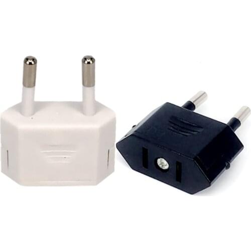 New CN US To EU Euro Europe Plug Adapter 2 Round Pins Socket Converter Travel Electrical Power Adapter Socket China To EU Plug