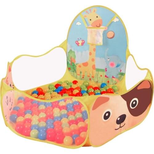Foldable Cartoon Outdoor Sports Playground Kids Children Ocean Ball Pit Pool Baby Tent Ball Basket Gaming Toys Educational Toy