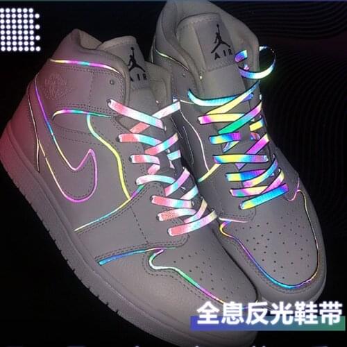 1Pair Fluorescent Shoelaces Flat Canvas Sneakers Shoe Laces Luminous Colorful Shoelace Unisex Glow In The Dark Night Shoe String