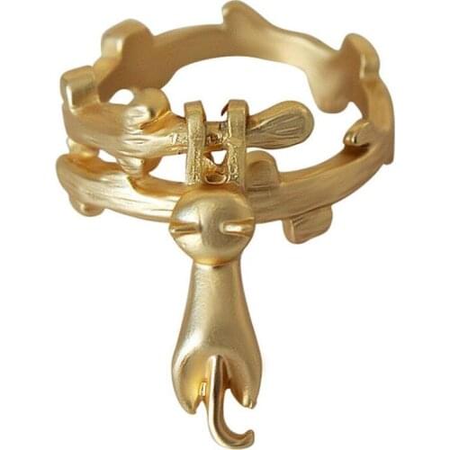 Timlee R023 Originality Personality Animal Rabbit Alloy Finger Rings,Popular Jewelry Wholesale