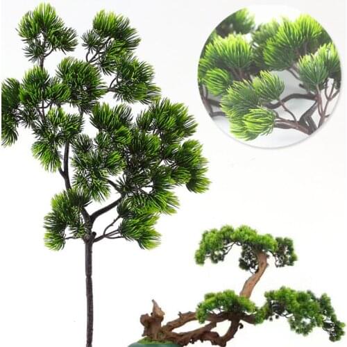 Pine tree Branches Artificial plastic Pinaster Cypress fall Christmas decorations greenery flower arrangement Leaves wreath leaf