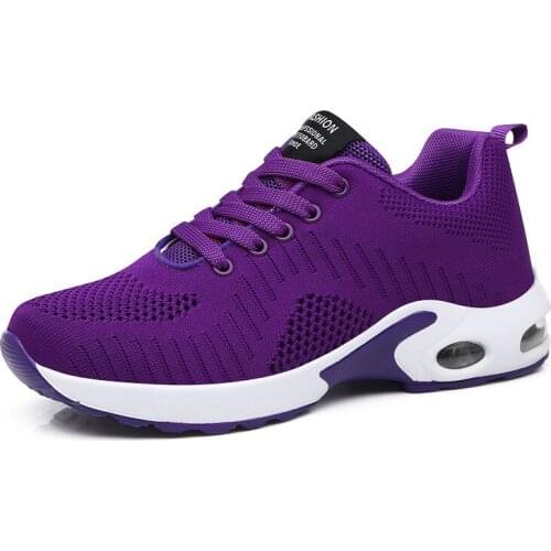 Women Shoes Air Cushion Sneakers Breathable Thick Sole Ladies Platform Trainers Female Height Increasing Running Shoes Plus Size