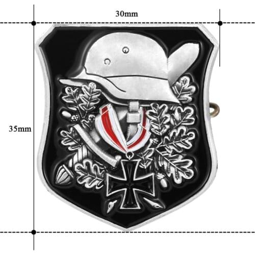 WW2 WWII German Helmet Badge Pin