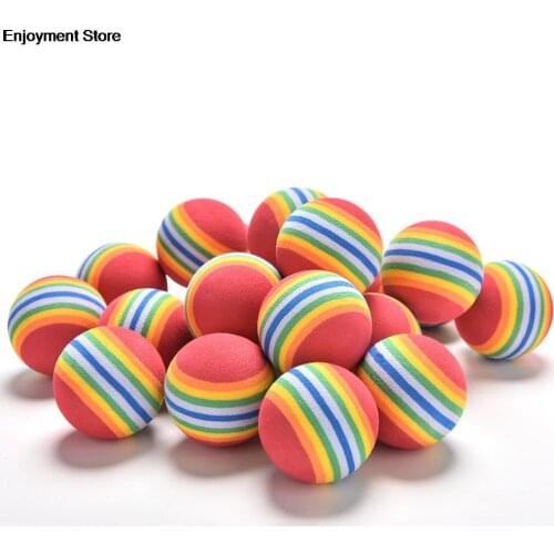 20pcs Golf Sponge Soft Rainbow Balls Golf Swing Training Balls Sponge Foam Golfer/ Tennis Sponge Golf Ball