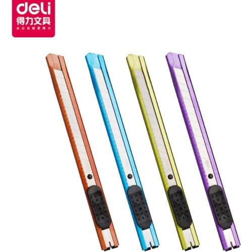 4-piece Deli 2066 high quality colorful metal art knife small color art knife hand knife paper knife office supplies
