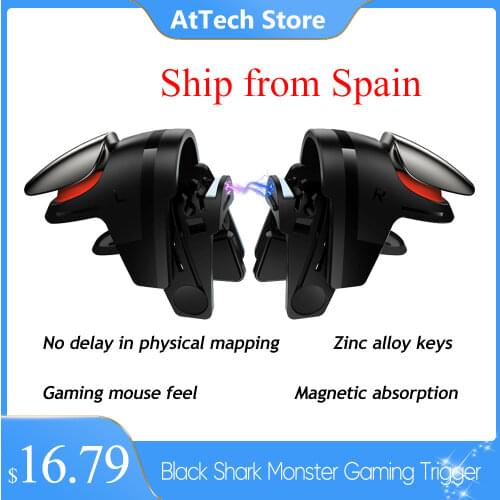 Black Shark 4 3 Pro Gaming Accessories Magnetic Monster Gaming Trigger Android iOS PUBG COD LOL Mobile Phone Gamepad