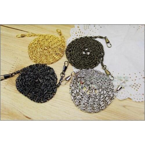 Bronze silver gun black gold 120CM Metal Million Words chain for purse handles DIY Handbag Accessories Necessary handle 20pcs