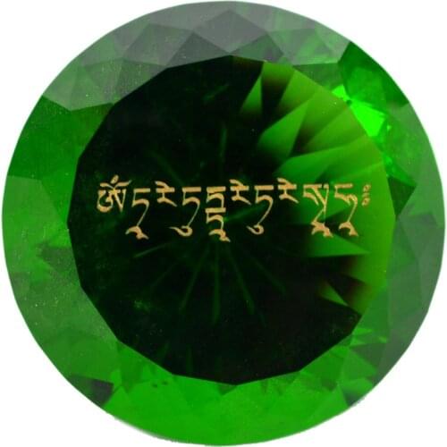 Feng Shui Good Clear Crystal Diamond W Lucky J2302