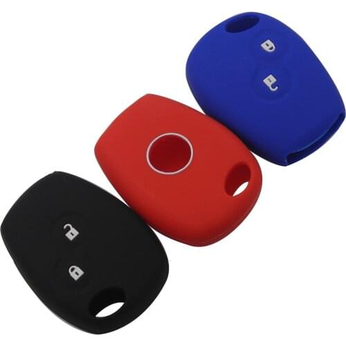 Bilchave 10pcs Silicone Car Key Case Cover 2BT Fob For Renault Kangoo DACIA Scenic Megane Sandero Captur Twingo Modus Protector