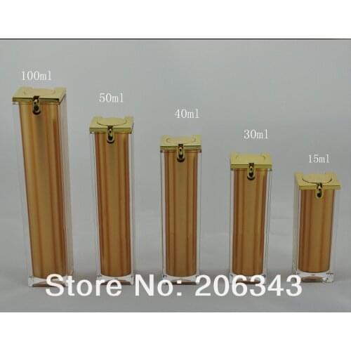 15ml square acrylic press pump lotion.emusion bottle,cosmetic container,press pump bottle ,Cosmetic bottle