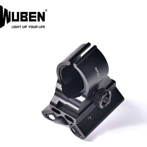 WUBEN AP20 Magnetic Flashlight Rail Mount compatible with 22mm-28mm dimension flashlight