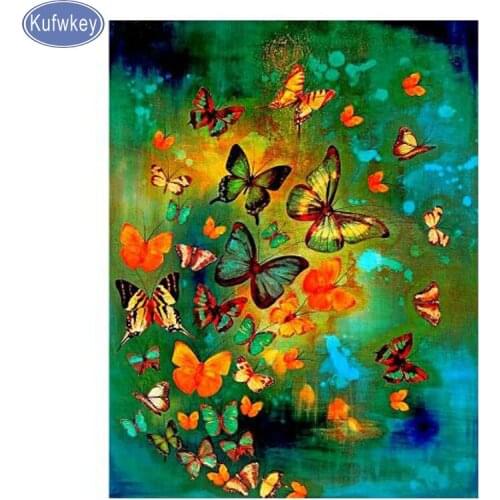 Cross stitch embroidery diamond sets DIY 5D Diamond Painting Butterfly 3d Cross-Stitch kits Needlework Full Rhinestones art