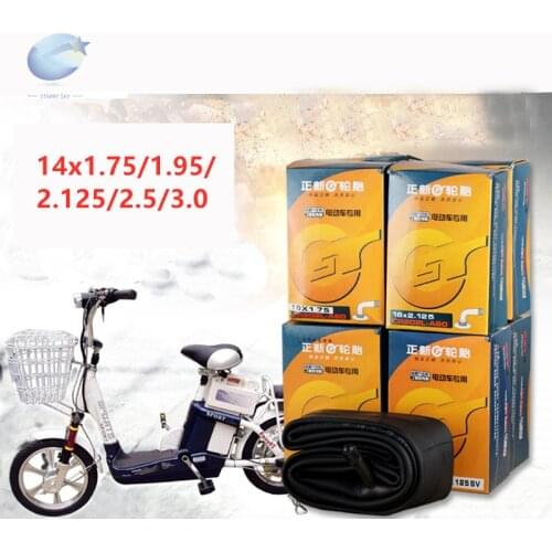 Original CST Electric Bike Tires14" 14 X 1.75/1.95/2.125/2.5/3.0 Bend gas nozzle Kid Bicycle Rubber Inner Tube E-bike Tires