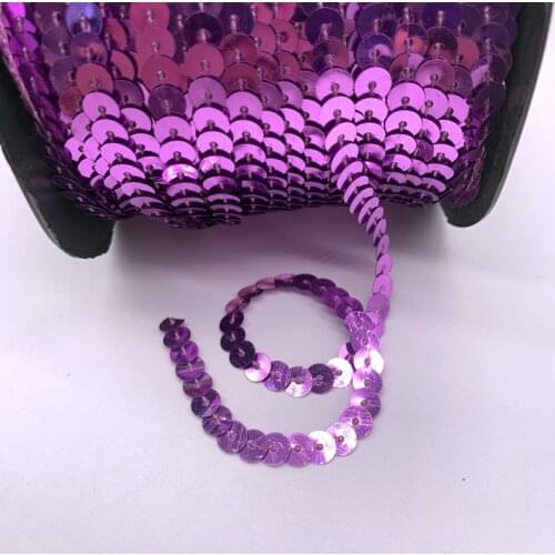 6mm 5Yards Sequin Flat Round Loose Sequins Crafts Paillette Sewing Clothes Decoration DIY Accessory Lentejuelas Para Coser#18