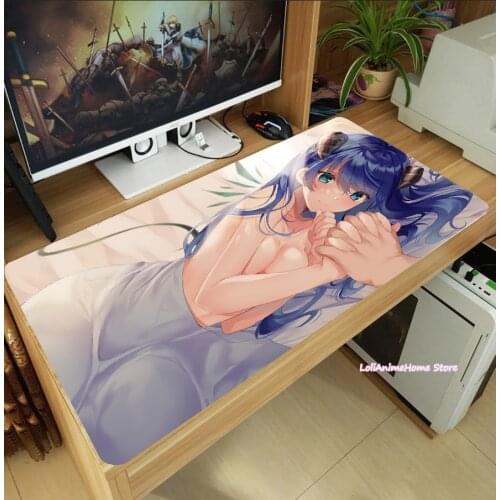 Hot Arknights Mostima Cartoon Game Anime Large Mouse Pad Thicken Laptop PC Gaming Mice Mat Desk Keyboard Mat Anti-Slip Playmat