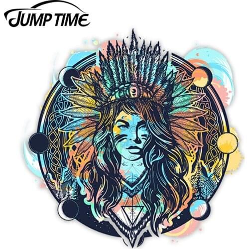 Jump Time for India Vinyl Stickers Tribal Sticker Laptop Luggage Waterproof Car Styling Accessories