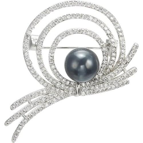 RED TREES Black Brooches For Clothes