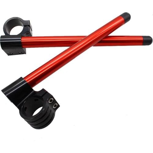 For ZX-6R/ZX636/ZX600 2009-2012 KTM RC390 Motorcycle 51mm CNC clip on clip ons Adjustable Separate handle bars Fork handlebar