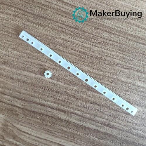 D sub-hole gear 3mm12 teeth + rack and pinion rack and pinion N20 reduction motor gear plastic gear DIY