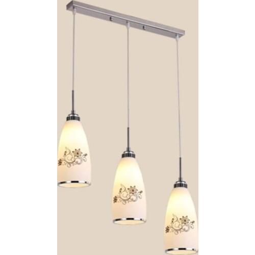 Modern simple dining room ceiling lamps 3 PCS E27 bulb led lamps Creative Three heads Ceiling lights led lustre ceiling lamps