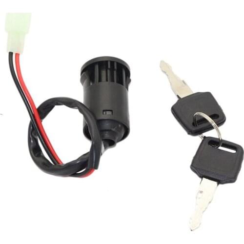 ATV Ignition Key Switch Universal 2 Wires Ignition Keys Start Switch Lock Key