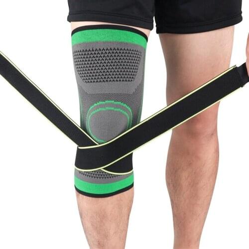 1PCS Knee Support Professional Protective Sports Knit Knee Pad Breathable Bandage Knee Brace For Basketball Tennis Cycling