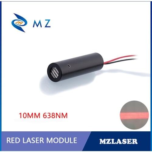 10mm 638nm 100mw 200mw High-power Red Line Industrial Grade Laser Module