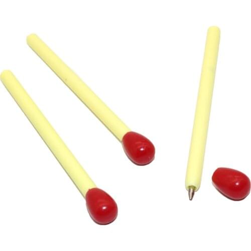 12 Pcs Matches Modeling Lovely Ball Point Pen Primary Children School Supplies Of Prizes Office Accessories Ballpoint Pen