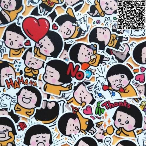 40 pcs waterproof Personality baby sticker for Wall decor fridge motorcycle Bike laptop car stickers figure toys no repeat