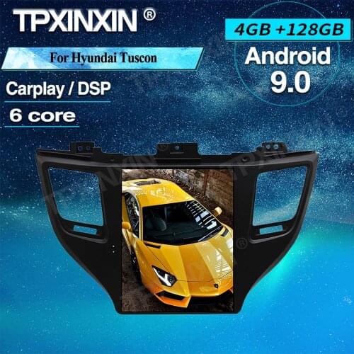 PX6 4+128 Tesla Screen For Hyundai Tuscon 2015-2019 Android 9 Car Multimedia Player GPS Navigation Audio Radio Stereo Head Unit