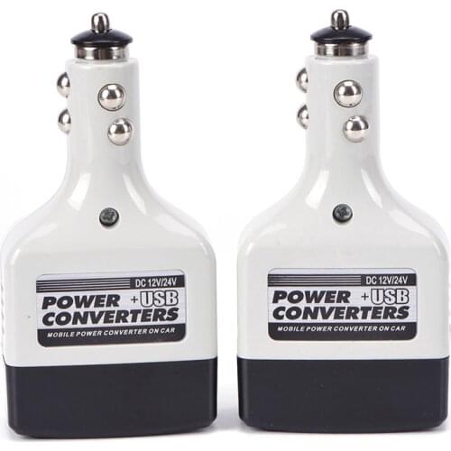 Usb Car Power Converter Dc 12/24v For Ac 220v Car Inverter For The Entire Reverse Phone 12v