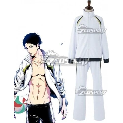 Kakugawa High Bokuto Koutarou Akaashi Keiji White Sportswear Daily Jersey Sports Suit Halloween Clothings Cosplay Costume E001
