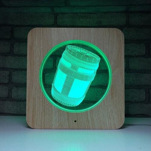 Chug Jug 3D LED Lamp Plastic ABS Grain line Lamp Game Series USB Table Lamp for Room Decor for Holiday Day Gift Dropshipping