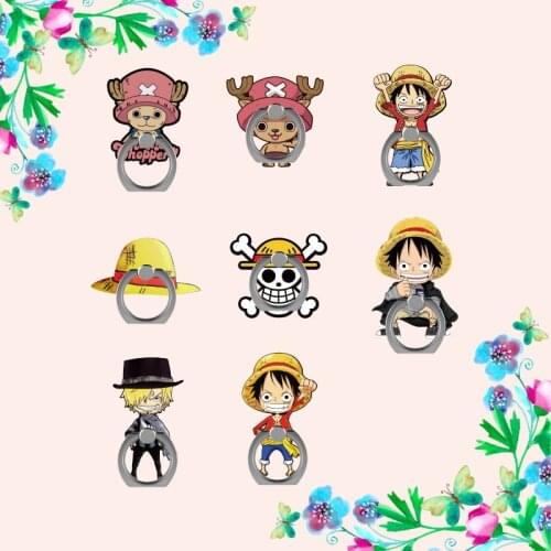 [MYKPOP]ONE PIECE Amine Figures 360 Degree Rotate Mobile Phone Holder for All Smart Phones,Collection Amine SC2005051718