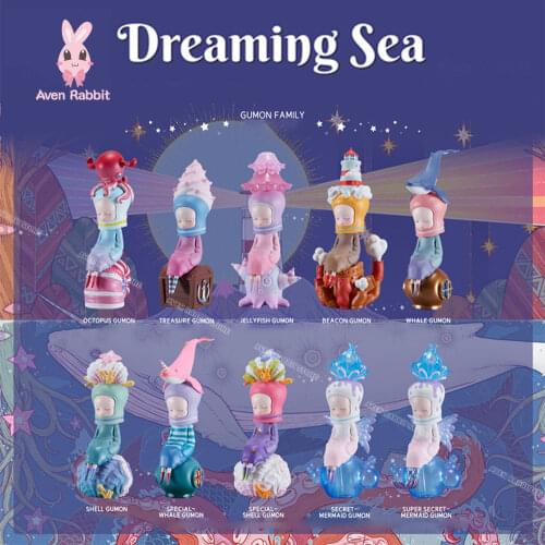 Dreaming Sea Series Blind Box Toys Guess Bag Anime Figure Cute Model Room Ornaments Blind Bag Toys Figures Caja Ciega Girl Gift