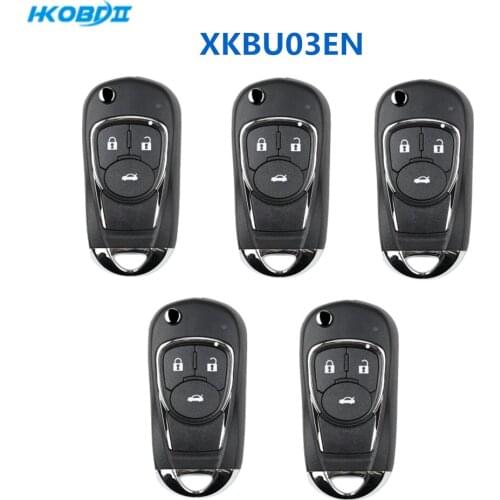 HKOBDII VVDI Wire XK XKBU03EN 3 Buttons Universal VVDI2 Car Key Remote for Xhorse VVDI Mini and VVDI Key Tool