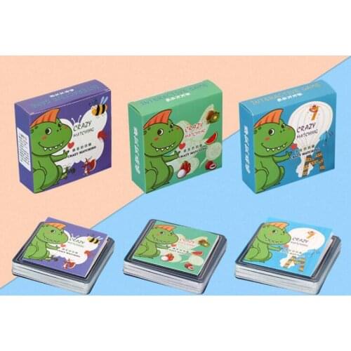 Memory Playing Card Game 54 Sheet/box Family Entertainment Children Kid Playing Cartoon Pictures Pairing Board Game